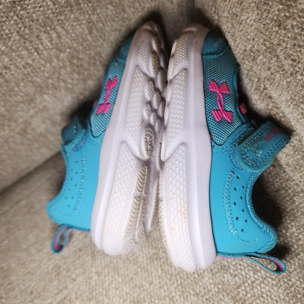 Under Armour Assert 10 AC Infant Baby Blue/Pink Unisex Shoes Size 5K